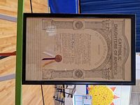 Court Saint Mary Original Charter from 1921